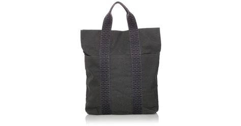 cabas hermes toile|hermes tote bag.